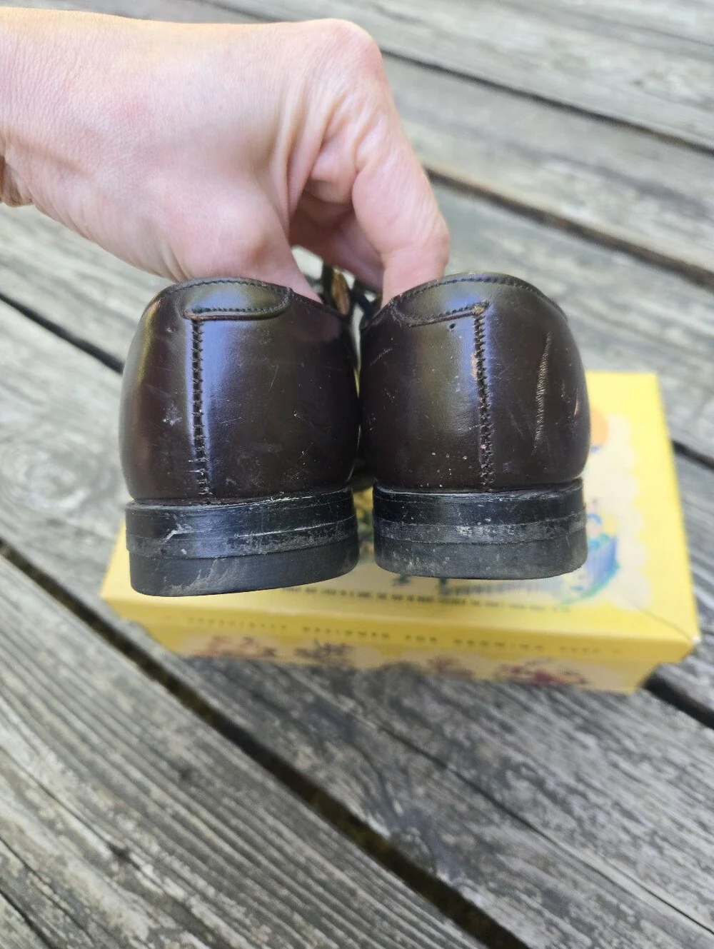 Vintage 1954 Mother Goose Shoes with Original Box